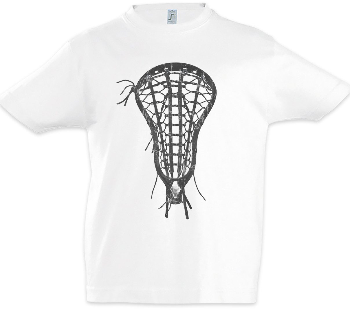 Print-Shirt Lacrosse Stick End Kinder T-Shirt Lacrosseschläger La Crosse Fußball