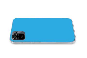 MuchoWow Handyhülle Blau - Licht - Farben, Phone Case, Handyhülle Xiaomi Redmi Note 10, Silikon, Schutzhülle