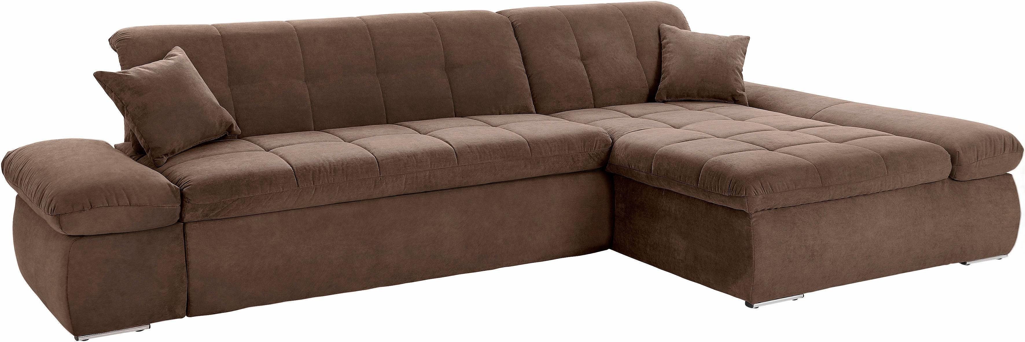 DOMO collection Ecksofa NMoric XXL, B/T/H: 300/172/80cm, L-Form, wahlweise günstig online kaufen
