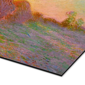 Posterlounge Alu-Dibond-Druck Claude Monet, Getreideschober, Wohnzimmer Malerei