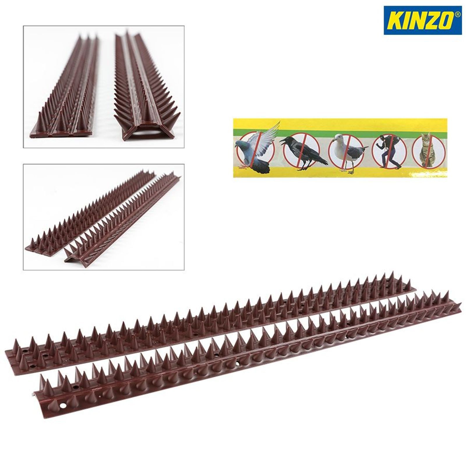 BURI Taubenspikes Vogelabwehr Zaunspitzen 5m Taubenspikes Abwehrstacheln