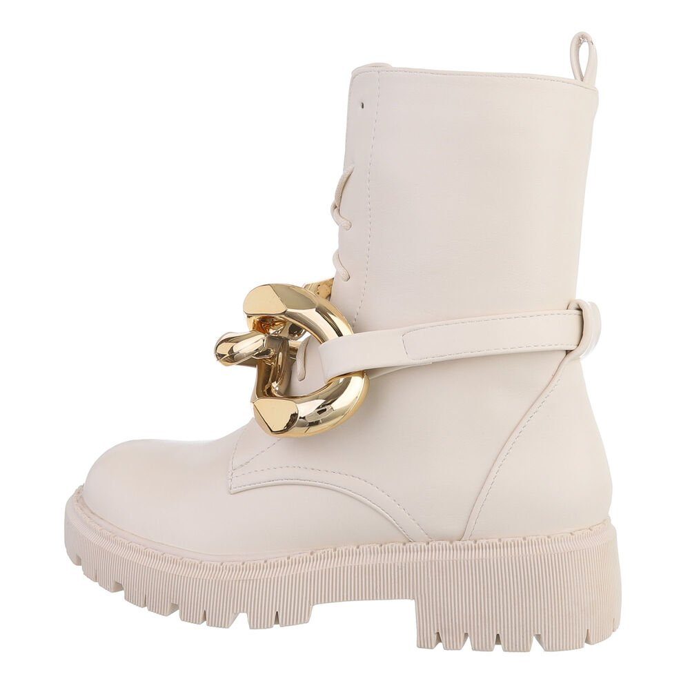 Ital-Design Damen Bikerschuhe Biker Westernstiefelette (77831779) günstig online kaufen