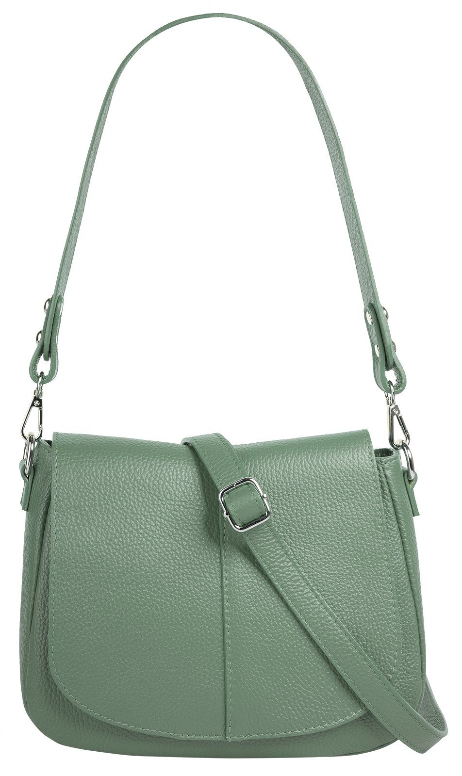 Cluty Umhängetasche CLUTY Damen echt Leder, Made in Italy, echt Leder, Made in Italy
