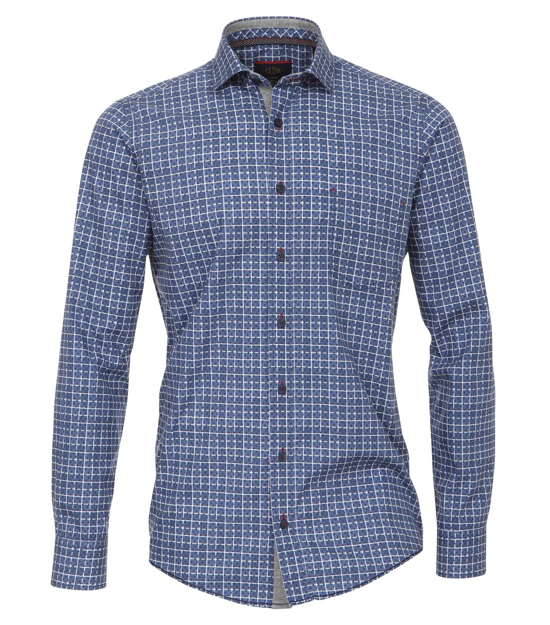 Herren Jeanshemd Langarm - Cowboy Style Kent-Kragen Business Casual Hemd Mit Taschen