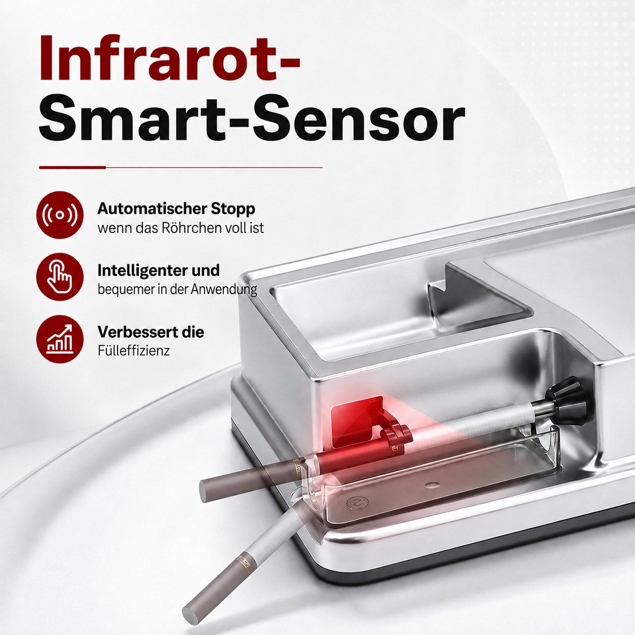 VEKROBOT Tischdrehmaschine kompaktes elektrisches Rollgerät für den Hausgebrauch für 8,0/6,5 mm, (1-tlg., Kompakt. Elektrisch. Effizient), Kompakt, leicht & imm – Bild 4 von 5