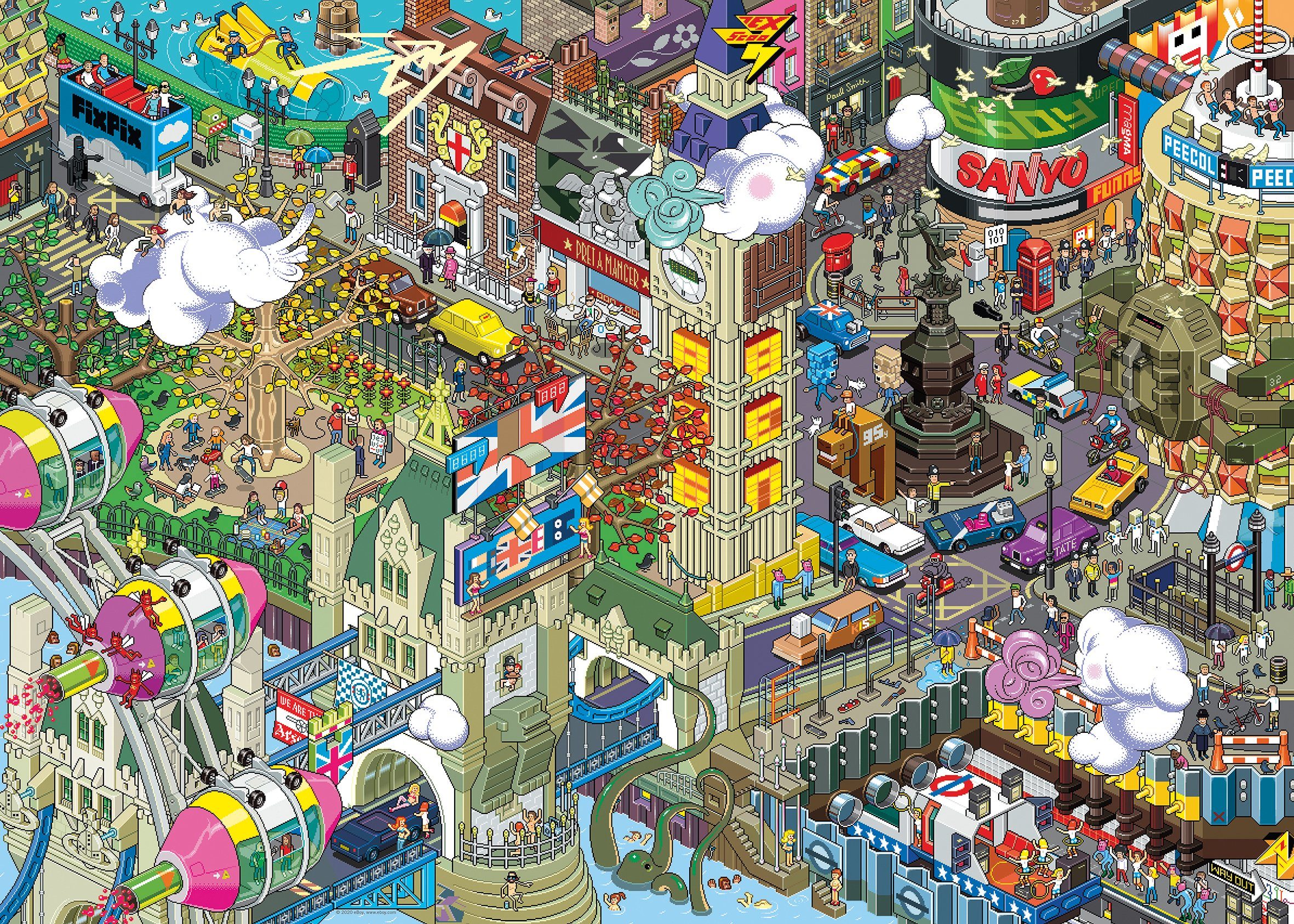 HEYE Puzzle London Quest, 1000 Puzzleteile, Made in Germany