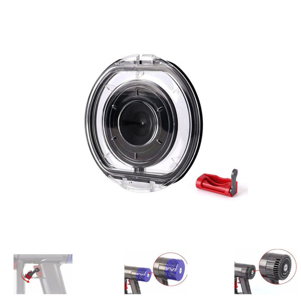Staubsaugerdüsen-Set Ersatzdeckel für Dyson V6 DC58 DC59 DC61 DC62 DC72 DC74 Staubbehälter