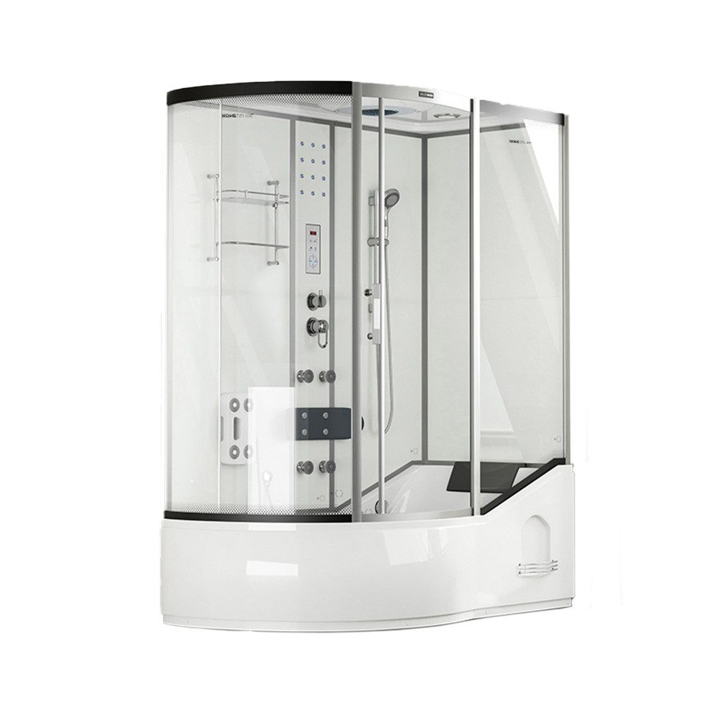 HOME DELUXE Eckdusche Duschkabine ALLIN 2IN1 - Weiß Links, BxT: 170x90 cm, günstig online kaufen