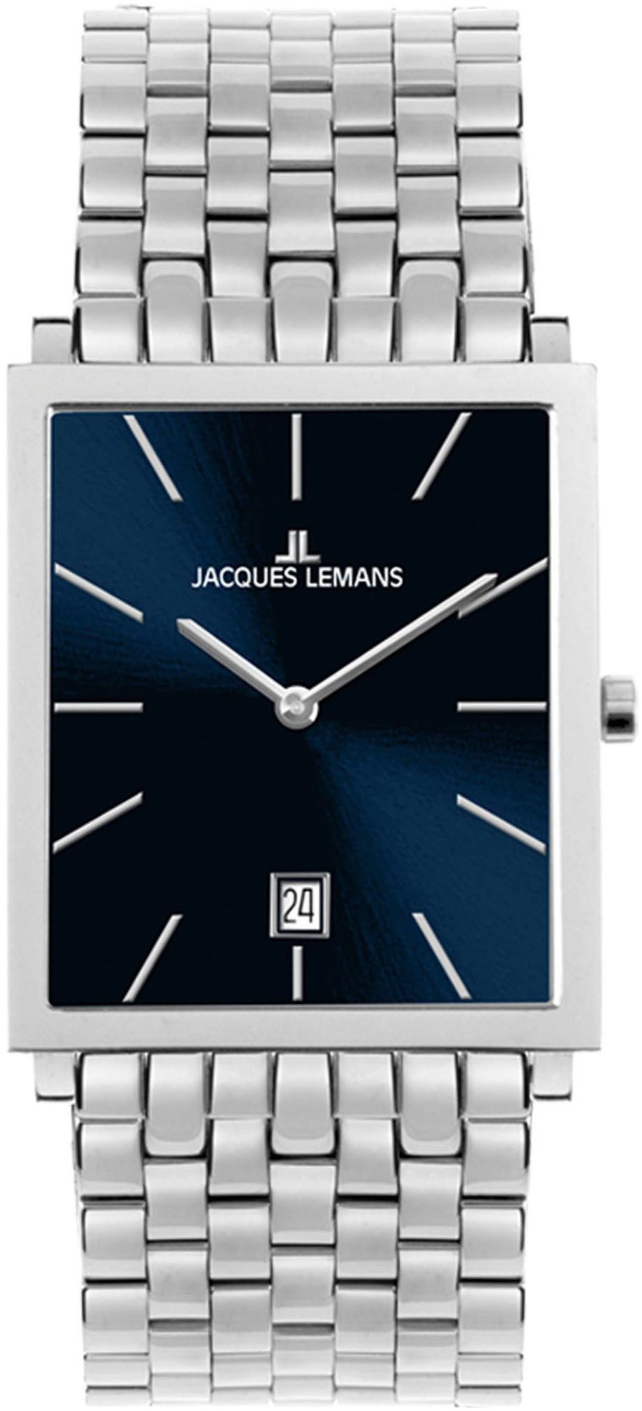 Jacques Lemans Quarzuhr Nizza, Armbanduhr, Damenuhr, Herrenuhr, Datum, unisex