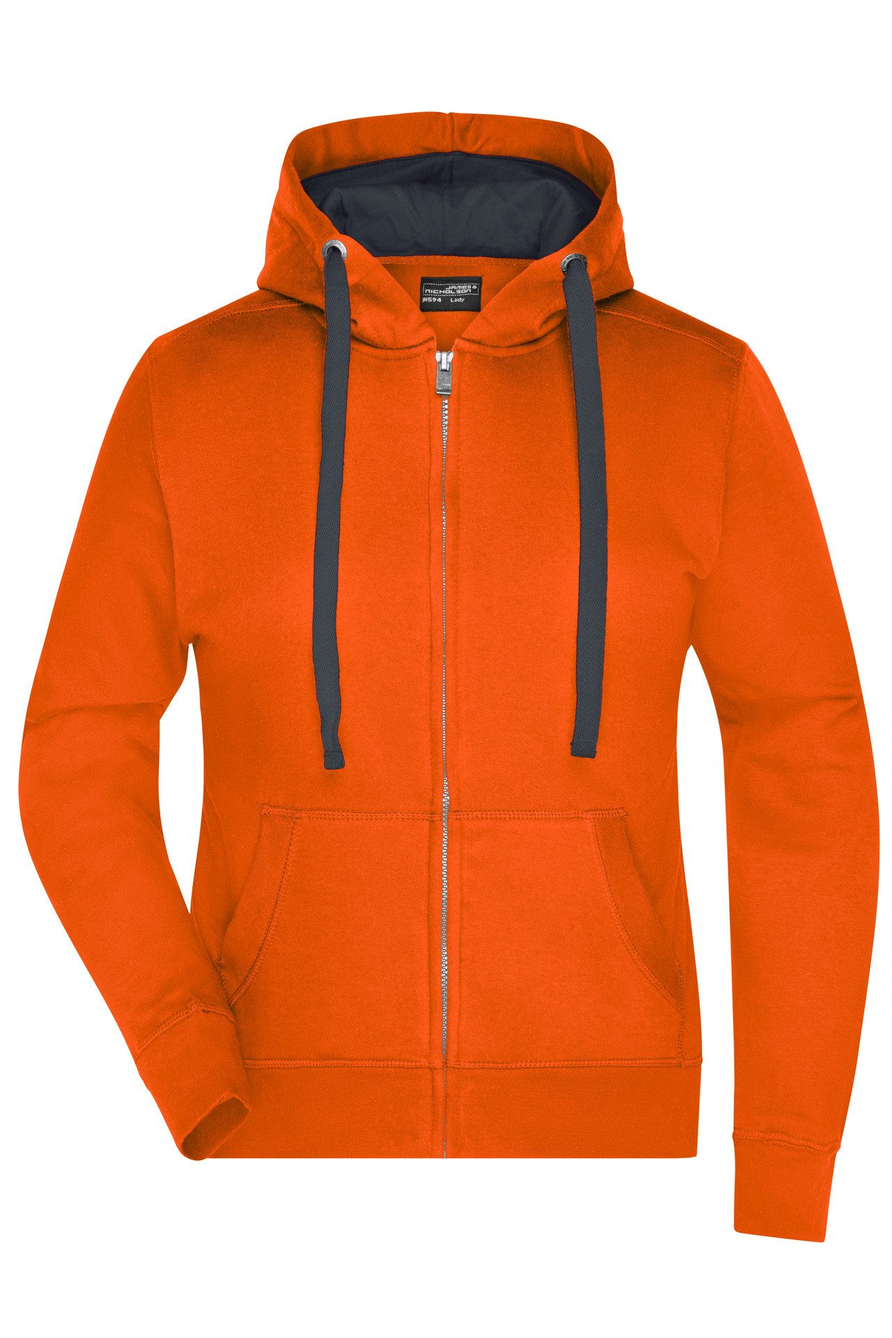 James & Nicholson Sweatjacke Hochwertige Damen Kapuzenjacke wasser- und schmutzabweisend JN594 Damen Sweatjacke Bionic