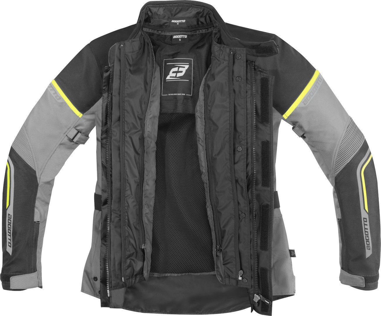 Bogotto Motorradjacke Aveno waterproof 3in1 wasserdichte Damen Motorrad Textiljacke herausnehmbares Innenfutter,herausnehmbare Membrane,wasserdicht