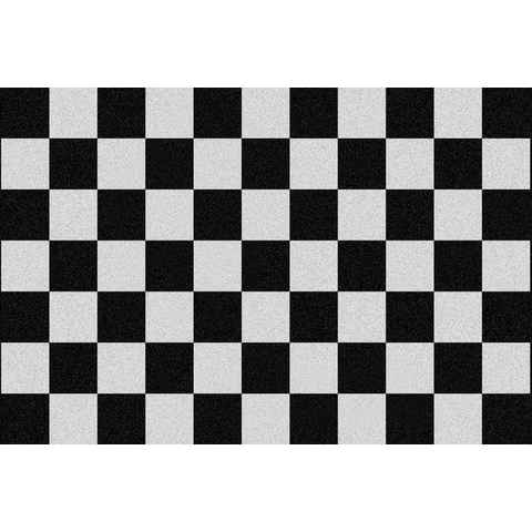Fußmatte Rockbites - Fußmatte "Checkered" Kariert Schwarz Weiß Nr.178 Türmatte, Rockbites