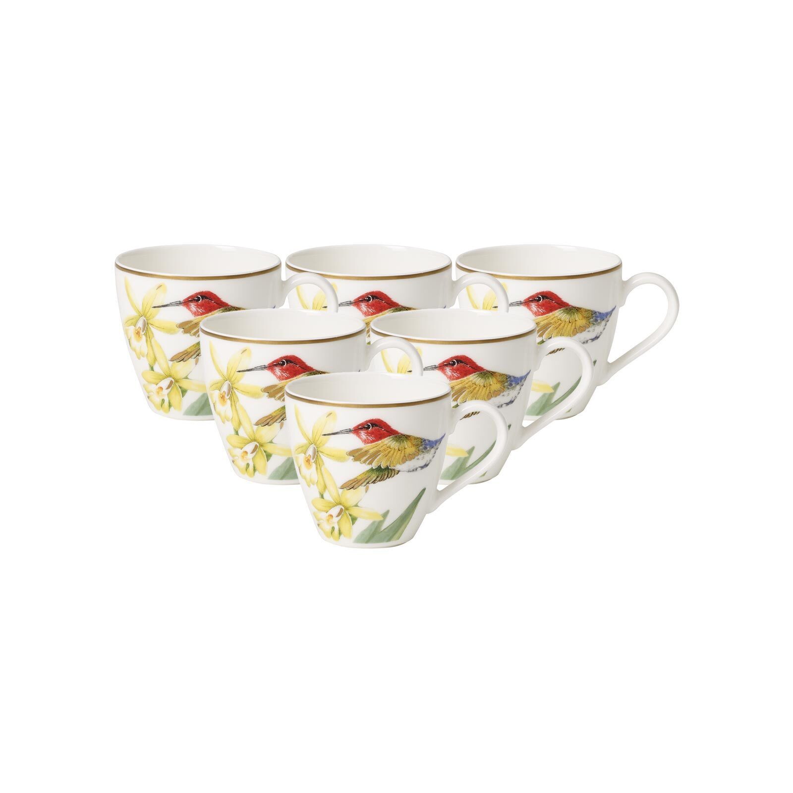 Villeroy & Boch Espressotasse Amazonia Anmut Mokka- / Espressotassen 100 ml, 6-tlg., Porzellan
