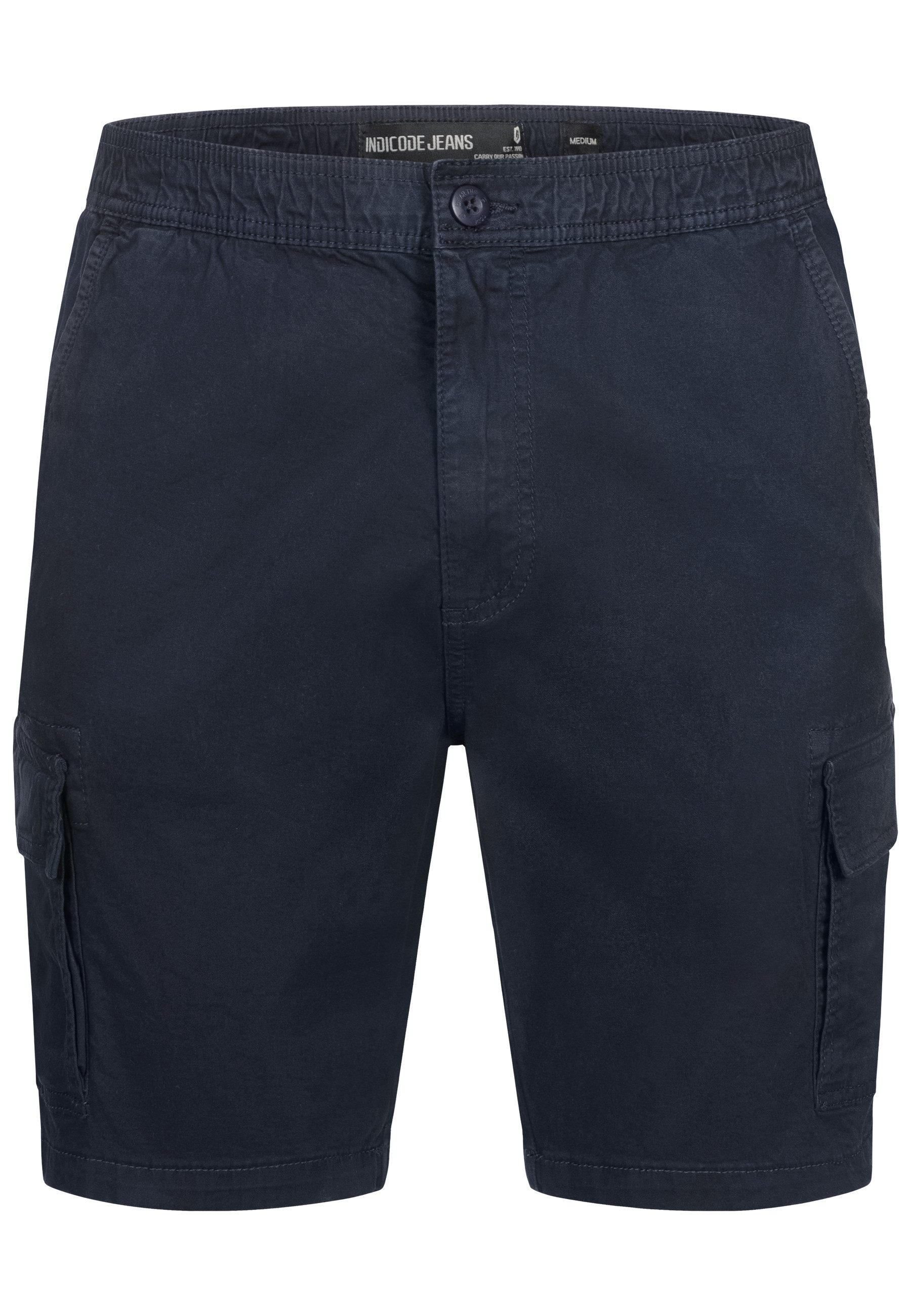 Indicode Cargoshorts Kinnaird aus elastischer Baumwoll-Qualität günstig online kaufen