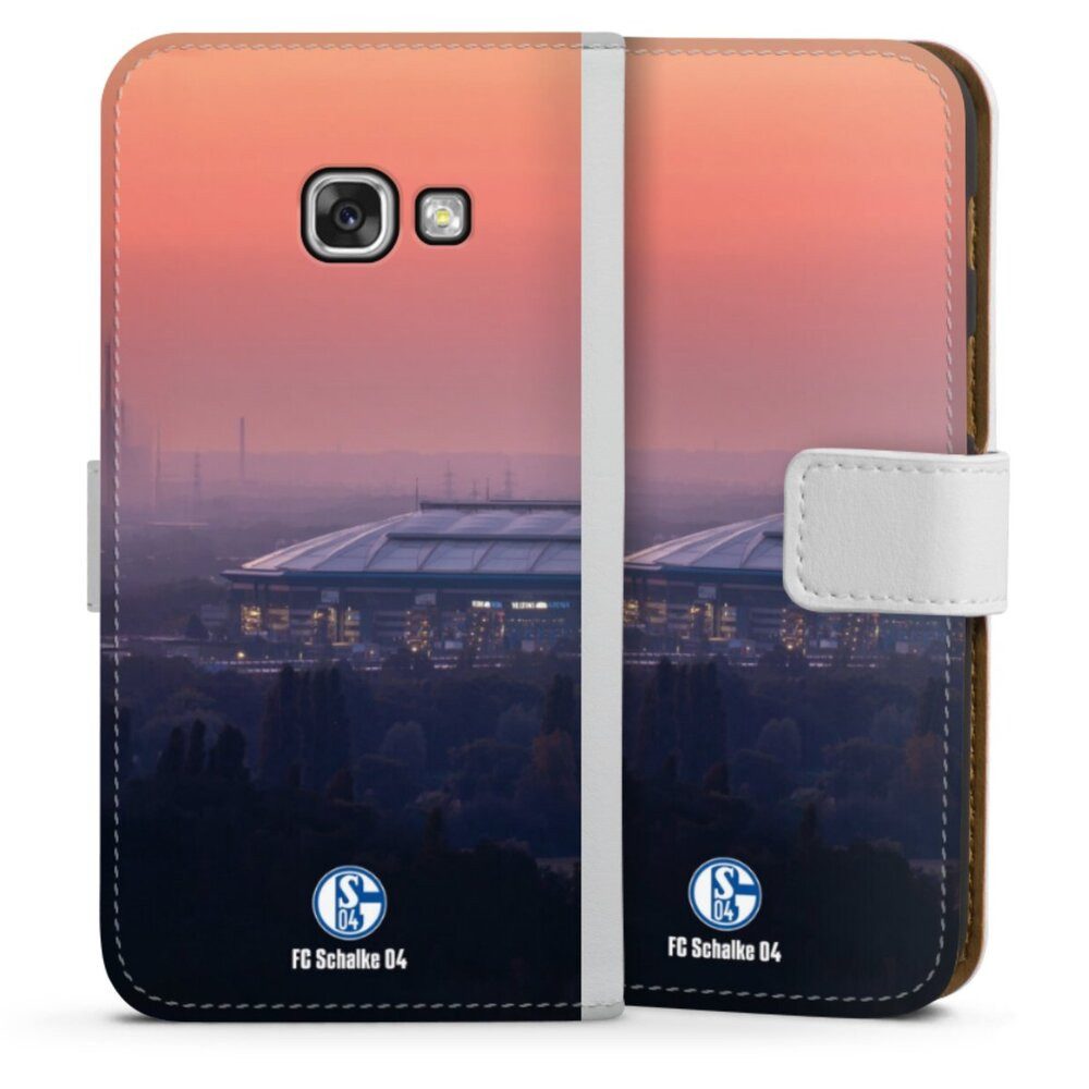 DeinDesign Handyhülle Stadion FC Schalke 04 Offizielles Lizenzprodukt Schalke 04 Stadion, Samsung Galaxy A3 (2017) Hülle Handy Flip Case Wallet Cover