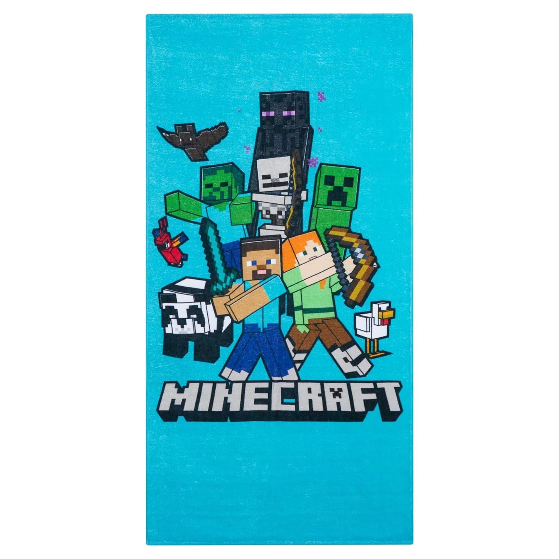 Minecraft Badetuch Minecraft Strandtuch Badetuch 70x140 cm Kinder, Bedruckt