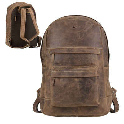 Greenburry Notebookrucksack "Vintage" Leder, Rucksack, DayPack, BackPack, 30x45cm