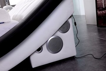 JVmoebel Bett Bett Design Digital USB Betten Luxus Schlafzimmer Möbel Leder Doppel