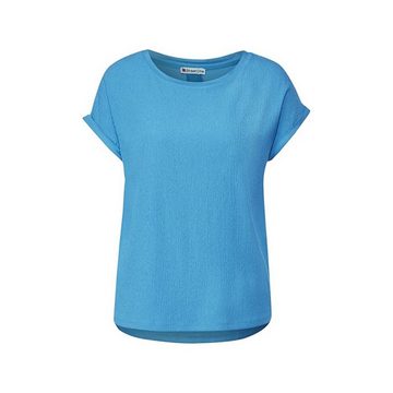 STREET ONE Rundhalsshirt blau (1-tlg)