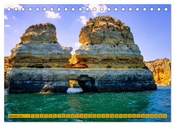CALVENDO Wandkalender Algarve pur (Tischkalender 2025 DIN A5 quer), CALVENDO Monatskalender