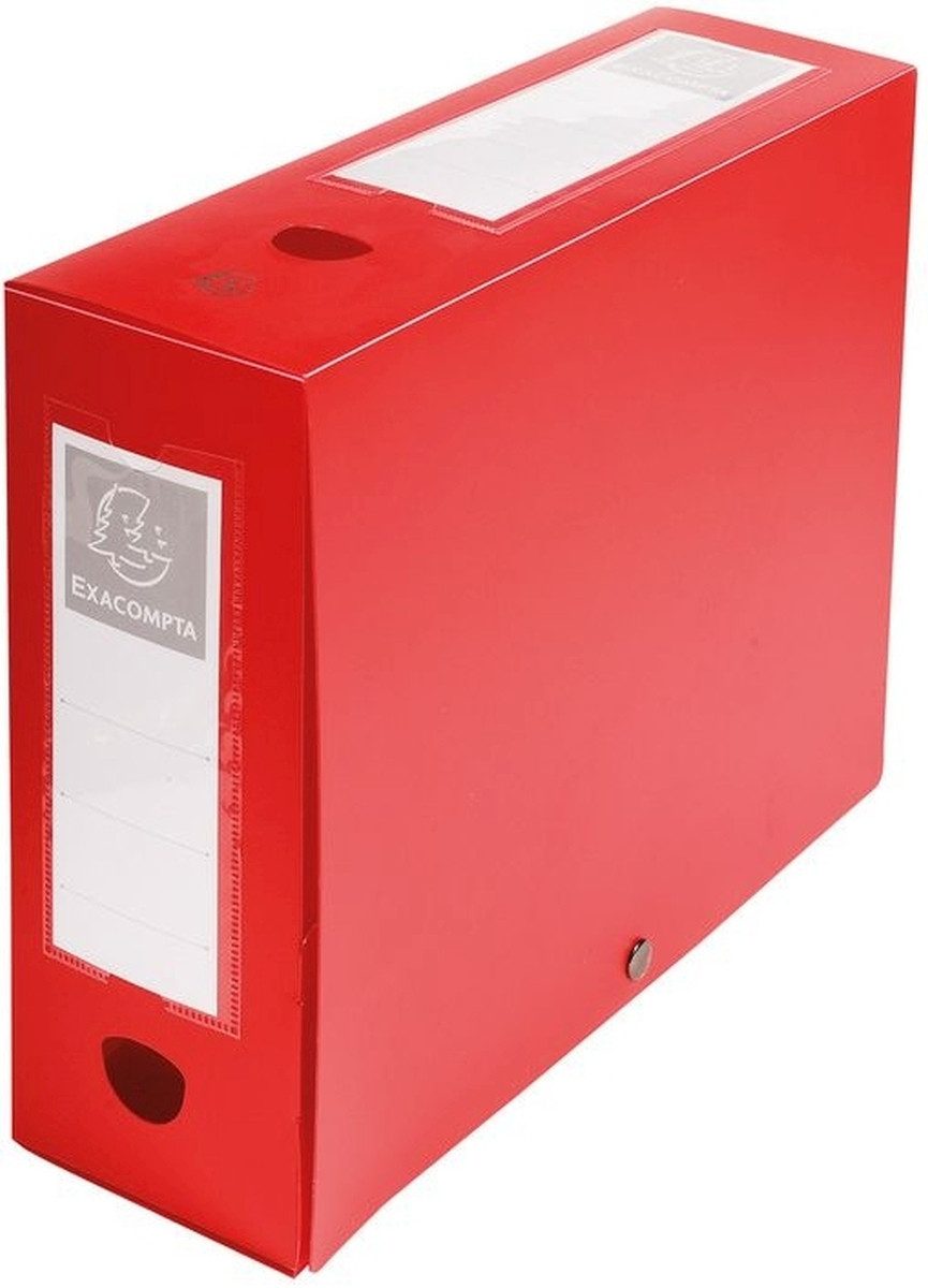 Fächermappe Sammelbox A4 100mm PP rot