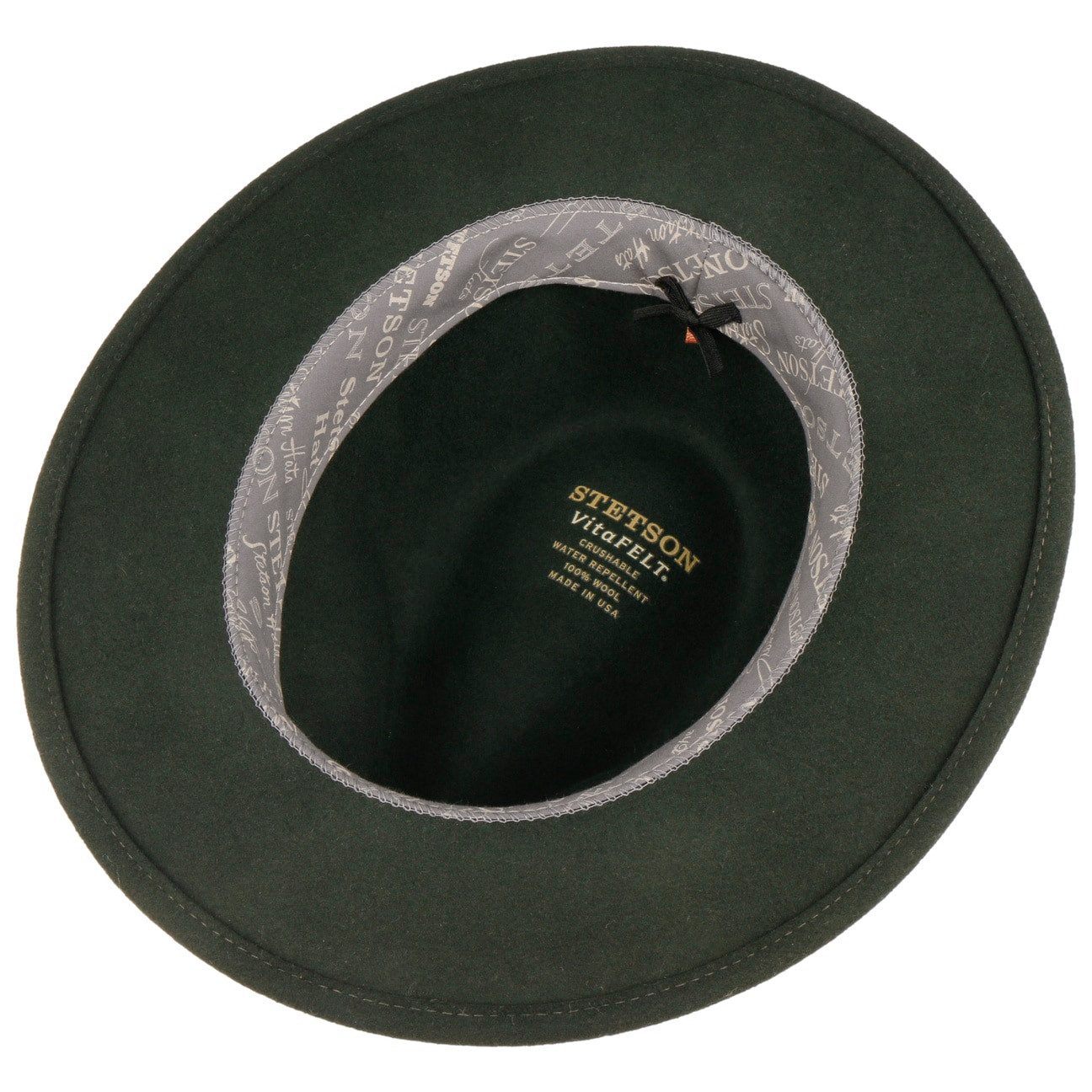 Stetson Filzhut (1-St) Wollfilz mit Lederband, Made in USA