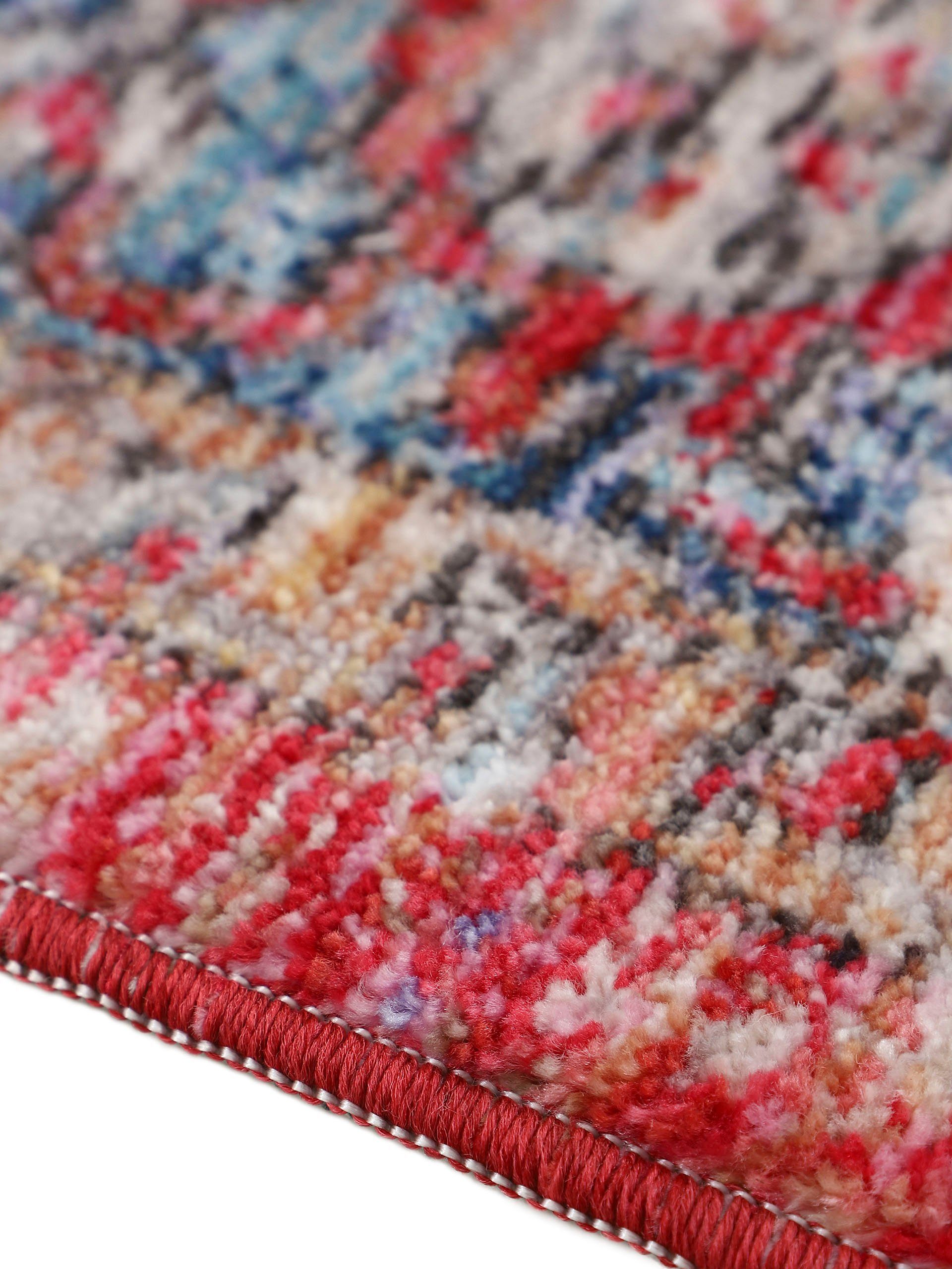 carpetfine Teppich Phoenix Vintage, rechteckig, Höhe: 6 mm, Vintage Orient Look, mit Fransen, Wohnzimmer