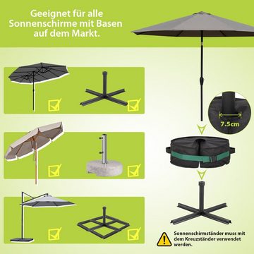 Sekey Schirmhalter 40,5 kg / 60,5 kg Sandsack Sonnenschirmständer für Plattenständer