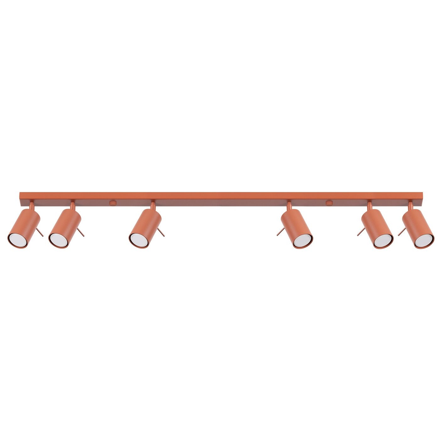 SOLLUX lighting Deckenleuchte Plafond Ring 6L Roter Ocker, Nicht enthalten