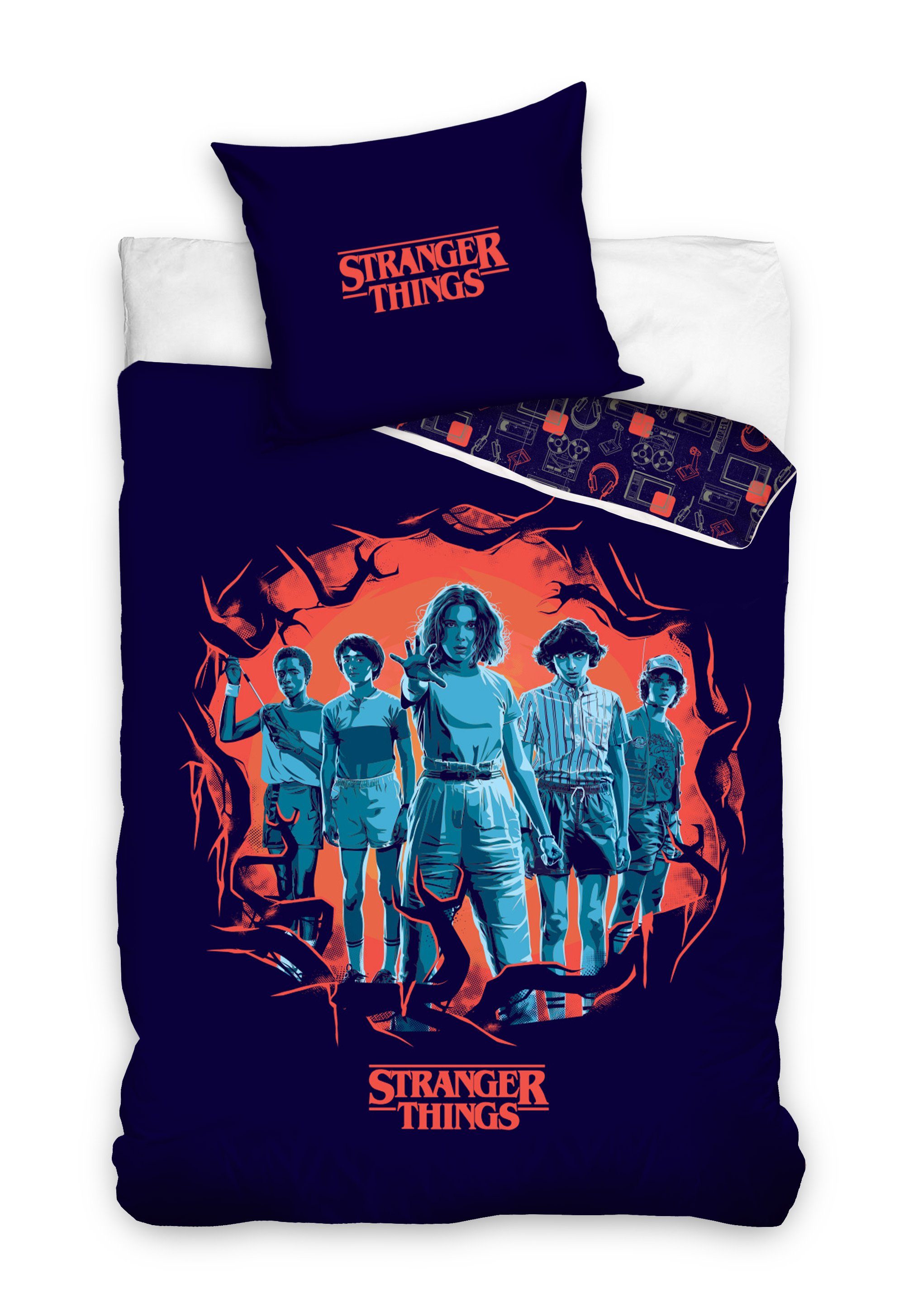 Stranger things Bettwäsche Stranger Things Bettwäsche 140 x 200 cm + 60x70 günstig online kaufen