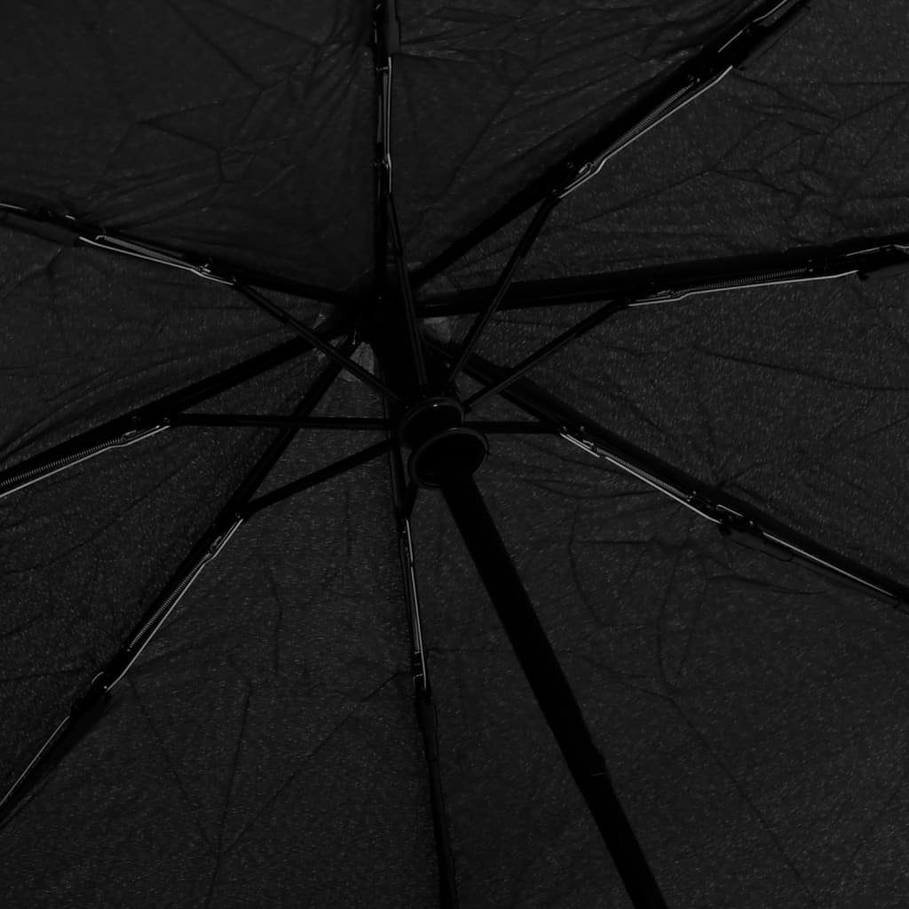 cm vidaXL Faltbarer 95 Schwarz Automatisch Regenschirm Taschenregenschirm