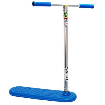 INDO Stuntscooter Indo PRO Trampolin Stunt-Scooter Trick Trainer H=79cm PRO Blau