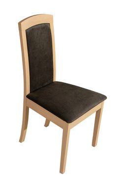 MOEBLO Stuhl TORMO 8 (Esszimmerstuhl Polsterstühle, Holzstühle, Esszimmerstühle, Massivholz), (BxHxT): 45x96x41cm