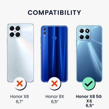 kwmobile Handyhülle Handyhülle für Honor X8 5G / X6 / 70 Lite 5G, Silikon Case metallisch schimmernd - Soft Hülle - Handy Cover
