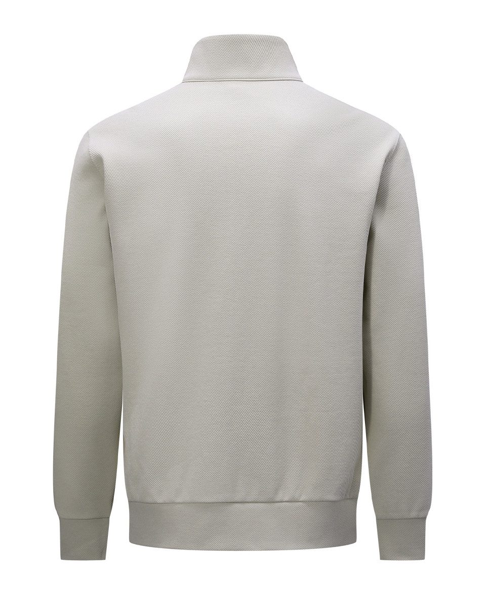 Allthemen Sweatjacke Herren mit Stehkragen Freizeitjacke Baumwolle Jacke für Herbst