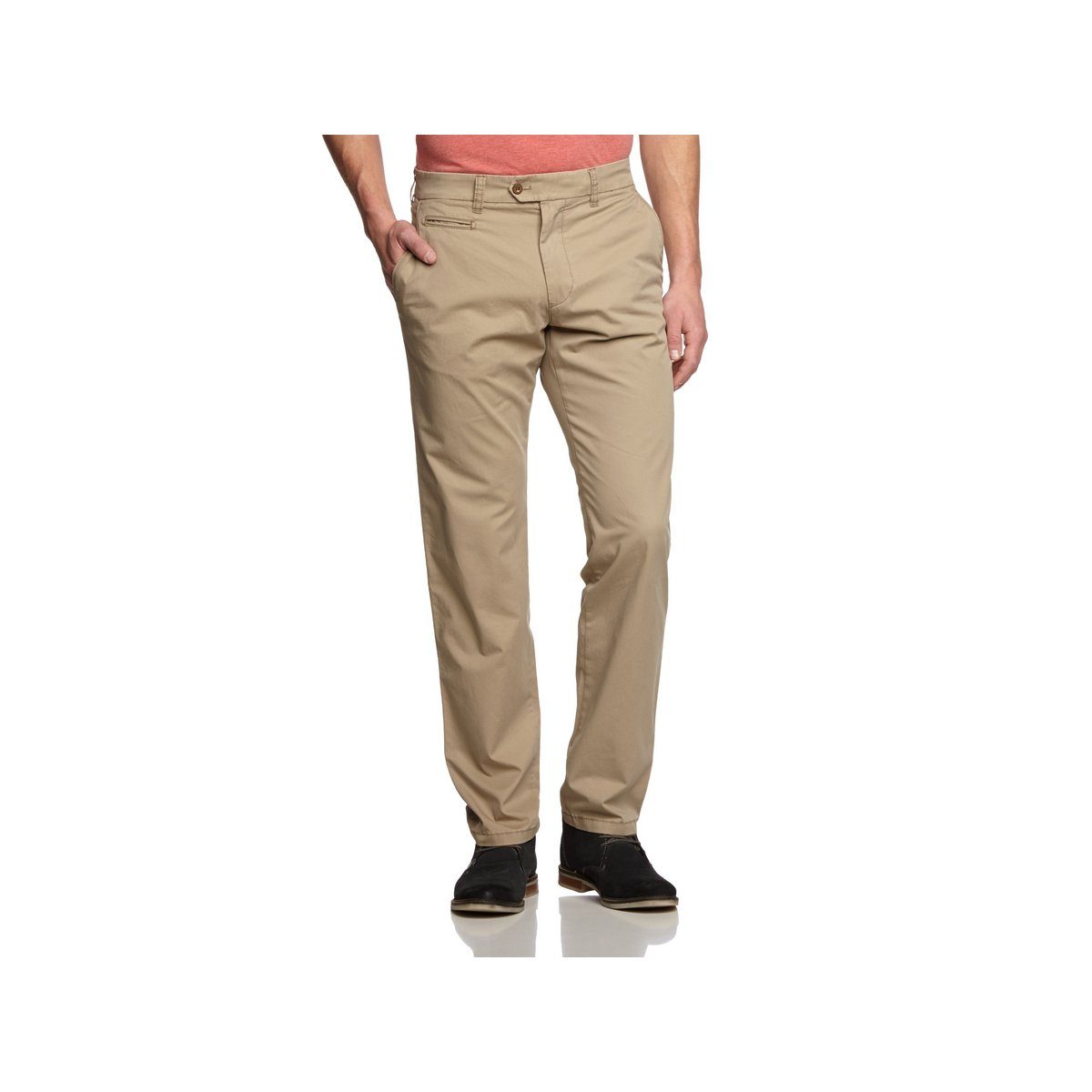 Leineweber Stoffhose beige regular (1-tlg)