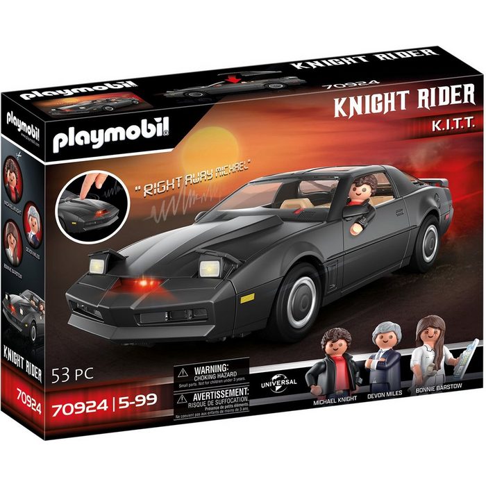 Playmobil® Konstruktions-Spielset Knight Rider - K.I.T.T. (70924) (53 St) Made in Germany