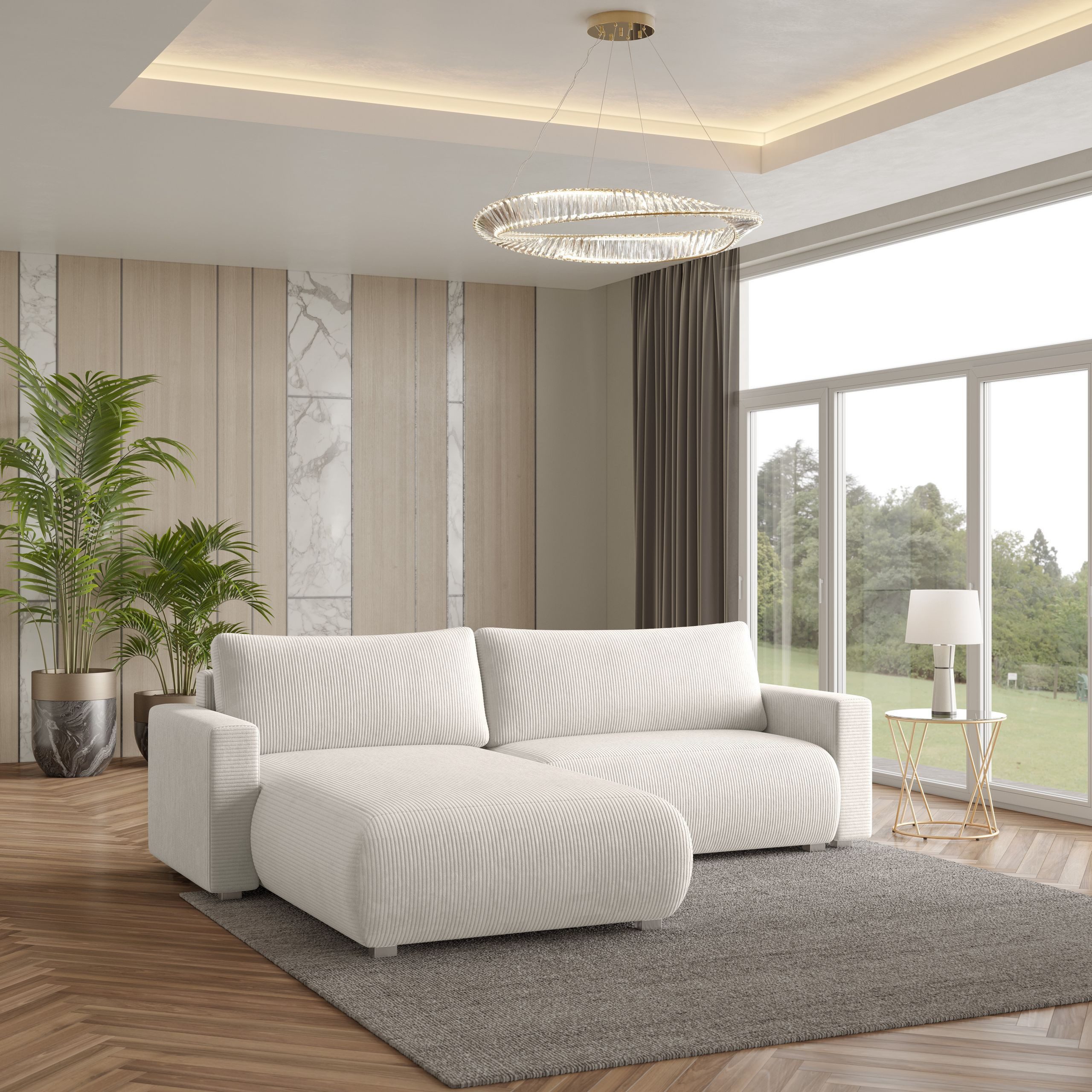 Masseno Ecksofa TURIN mit Schlaffunktion L-Form, günstig online kaufen