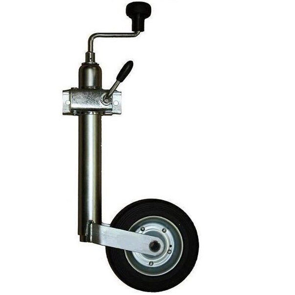 Apex Anhänger-Stützrad Anhänger Stützrad 48mm mit Klemmhalter 150kg Rad 200x46 Vollgummi