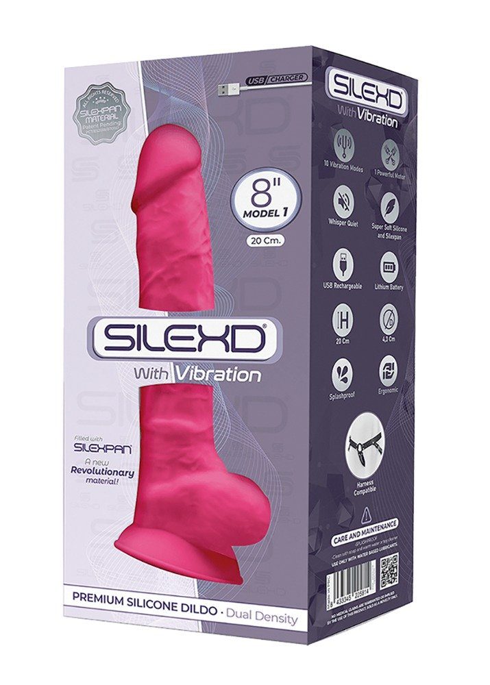 SILEXD Vibrator SILEXD-SILEXD 8" Model 1 - (div. Farben) Pink