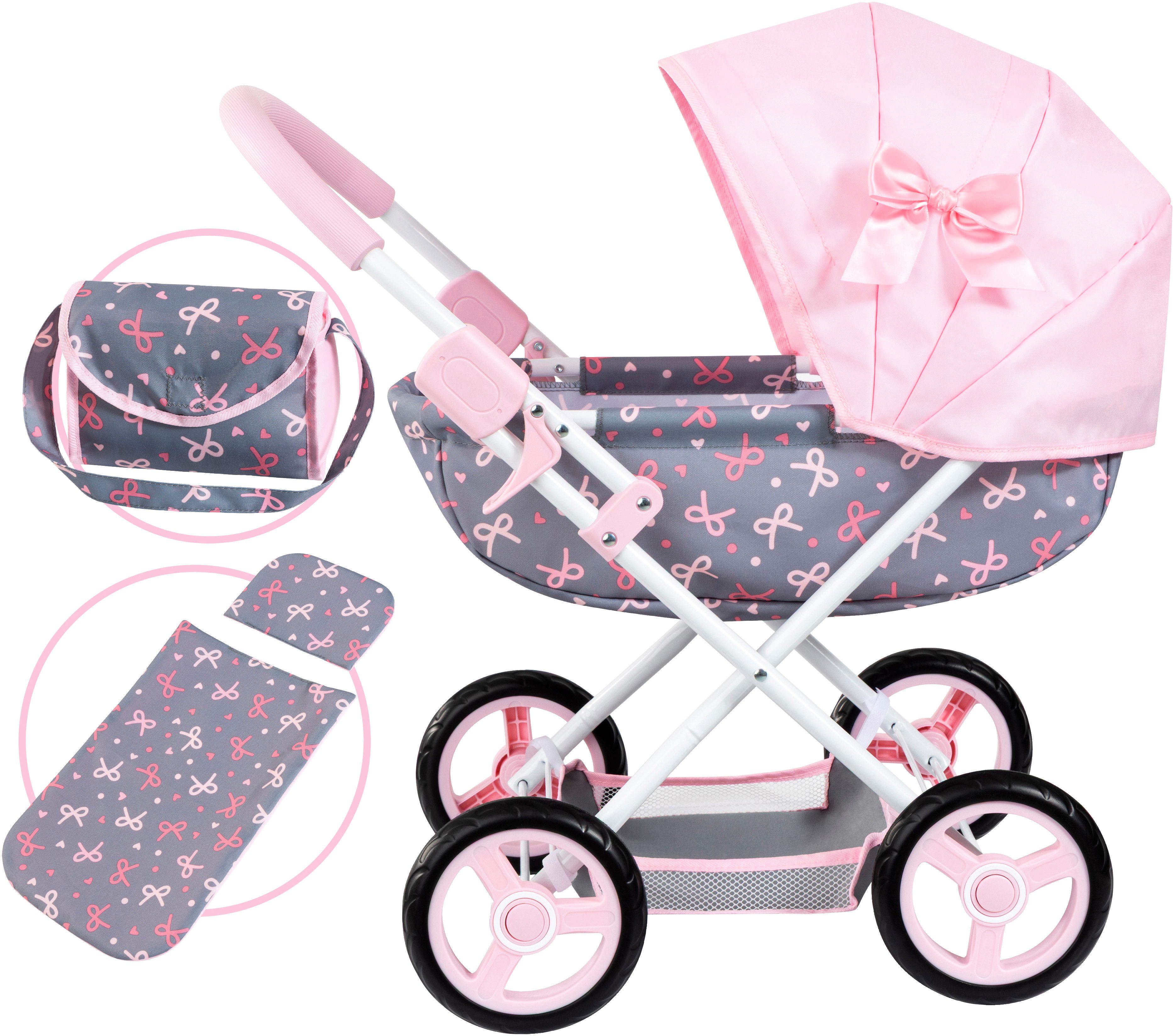 Bayer Puppenwagen Cosy, mit Wickeltasche
