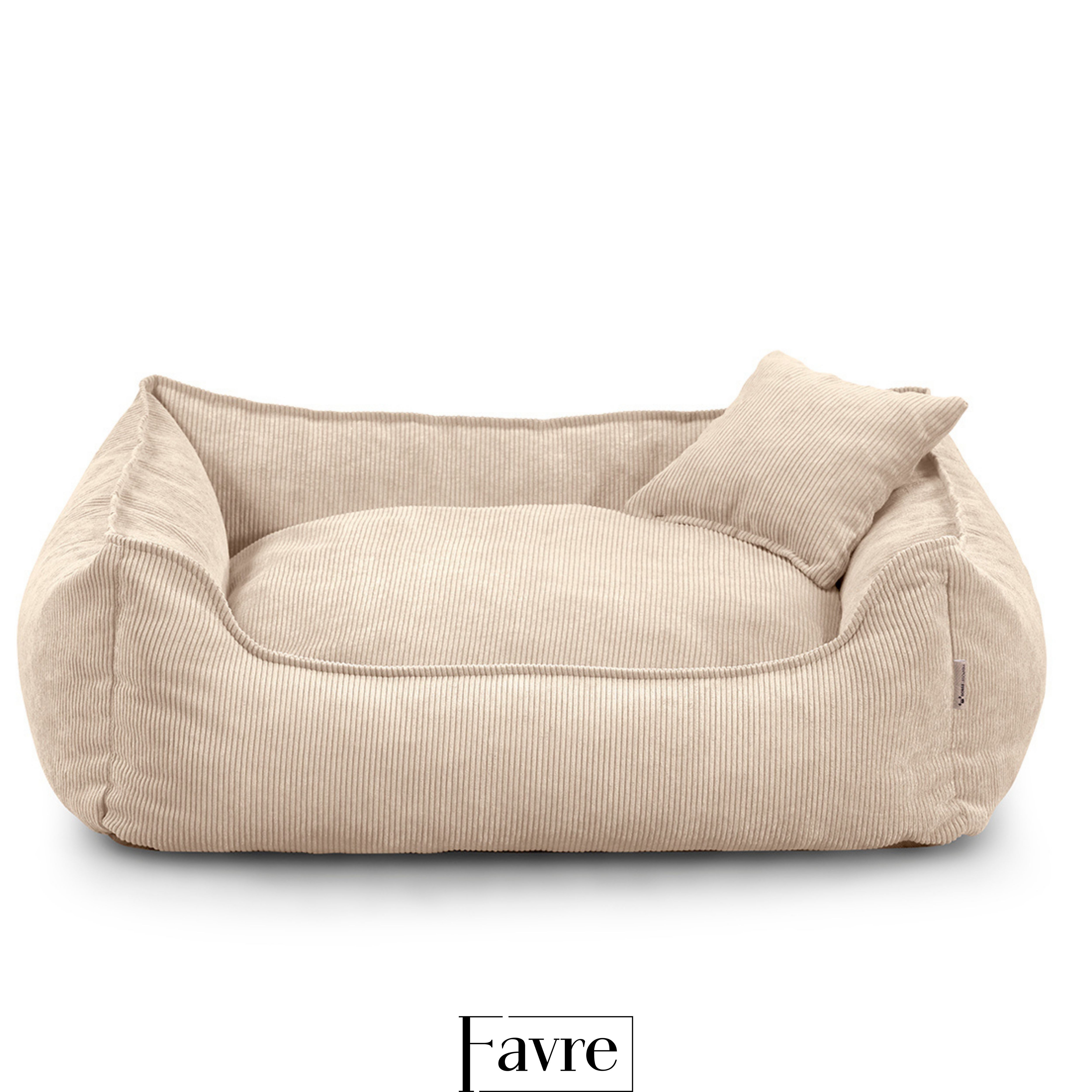 FAVRE Tierbett Hundebett Lucky mit abnehmbarem, waschbarem Cord-Bezug, 100% günstig online kaufen