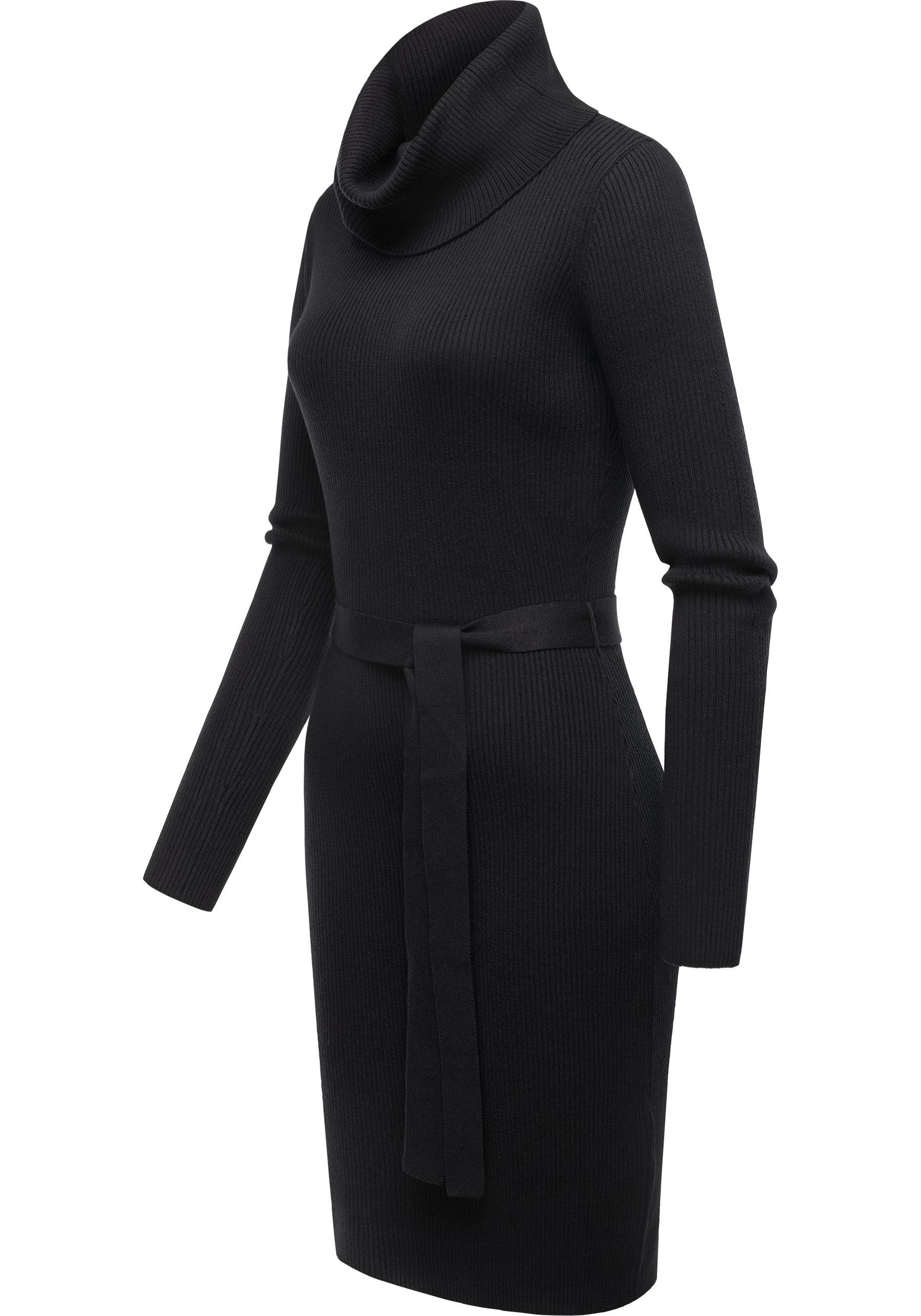 Ragwear Sweatkleid Miyya warmes Winterkleid mit breitem Rollkragen