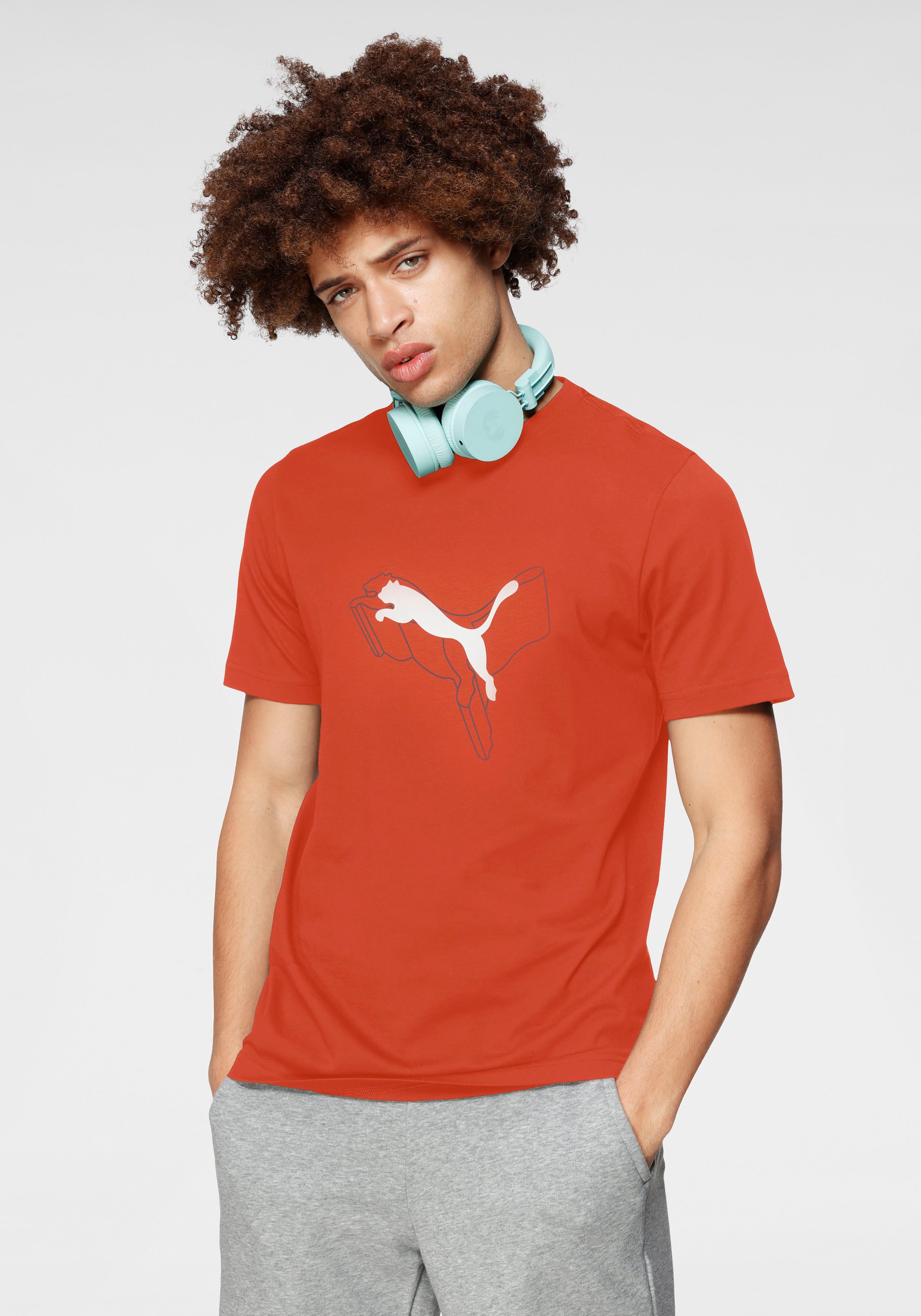 PUMA T-Shirt ESS+ LOGO LAB CAT günstig online kaufen