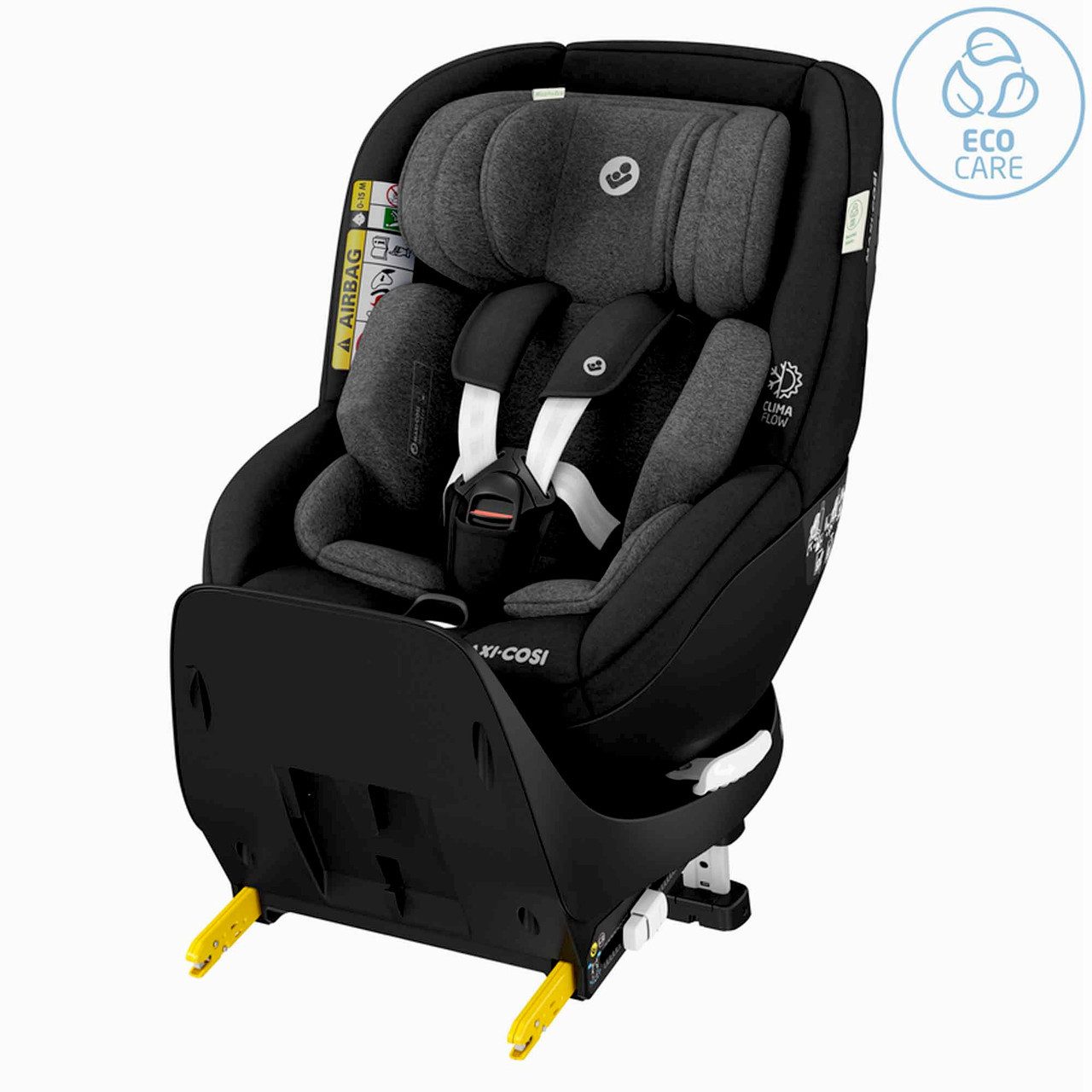 Maxi-Cosi Babyschale MC MICA PRO ECO I-SIZE AUTHENTIC BLACK, ab: 0 Monate, bis: 4 Jahre, 100 % recycelte Stoffe ClimaFlow Temperaturregulierung 360°-Drehung…
