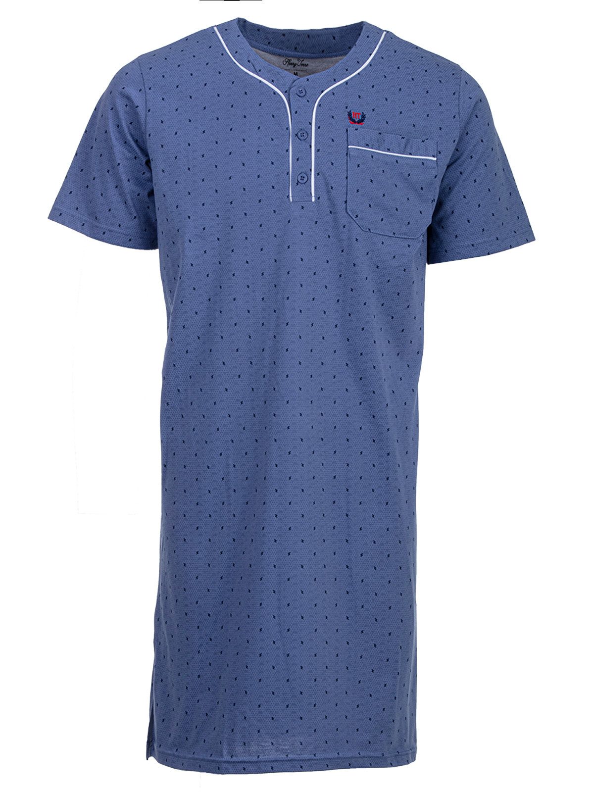 Henry Terre Nachthemd Nachthemd Kurzarm - Zacken günstig online kaufen