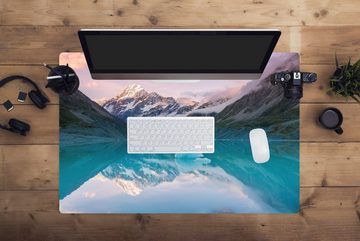 MuchoWow Gaming Mauspad Mount Cook bei Sonnenuntergang Fotodruck (1-St), Büro für Tastatur und Maus, Mousepad Gaming, 90x60 cm, XXL, Großes