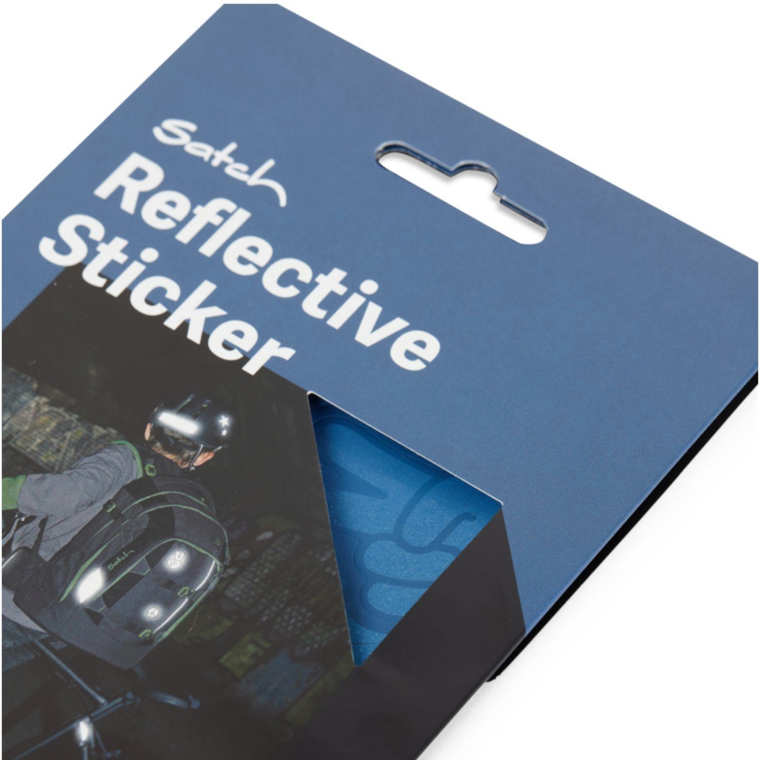 Satch Reflektor-Aufkleber Reflektierende Sticker Blue