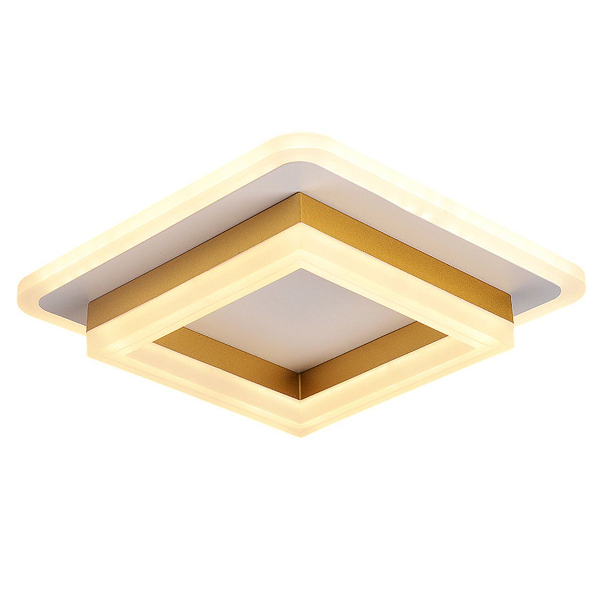 Für LED-Korridorleuchte,Deckenlampe DOPWii Wohnzimmer,Gänge,Balkone usw. 20W Deckenleuchte Gold