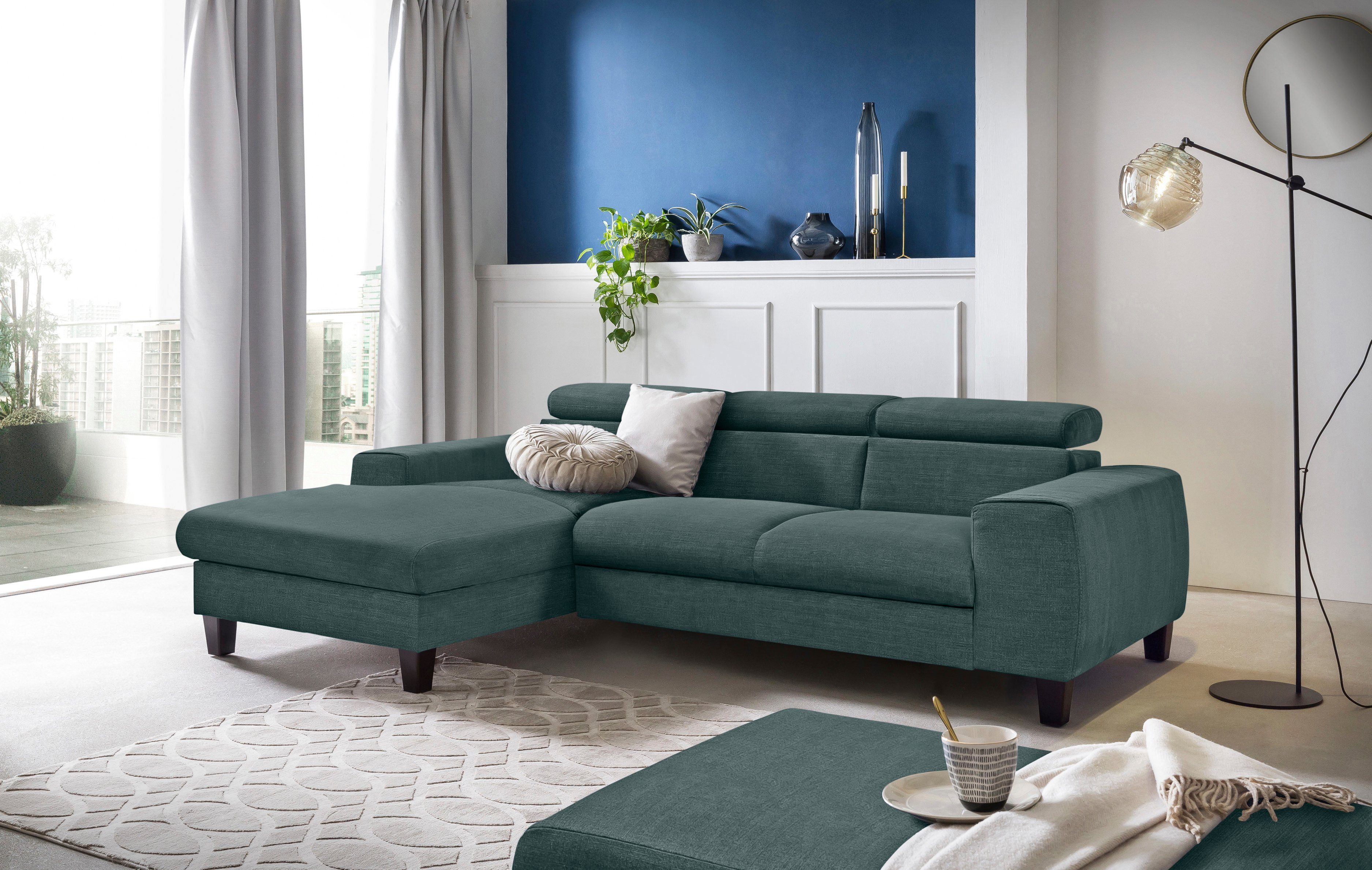 COTTA Ecksofa Morven L-Form mit Kopfteilverstellung, günstig online kaufen